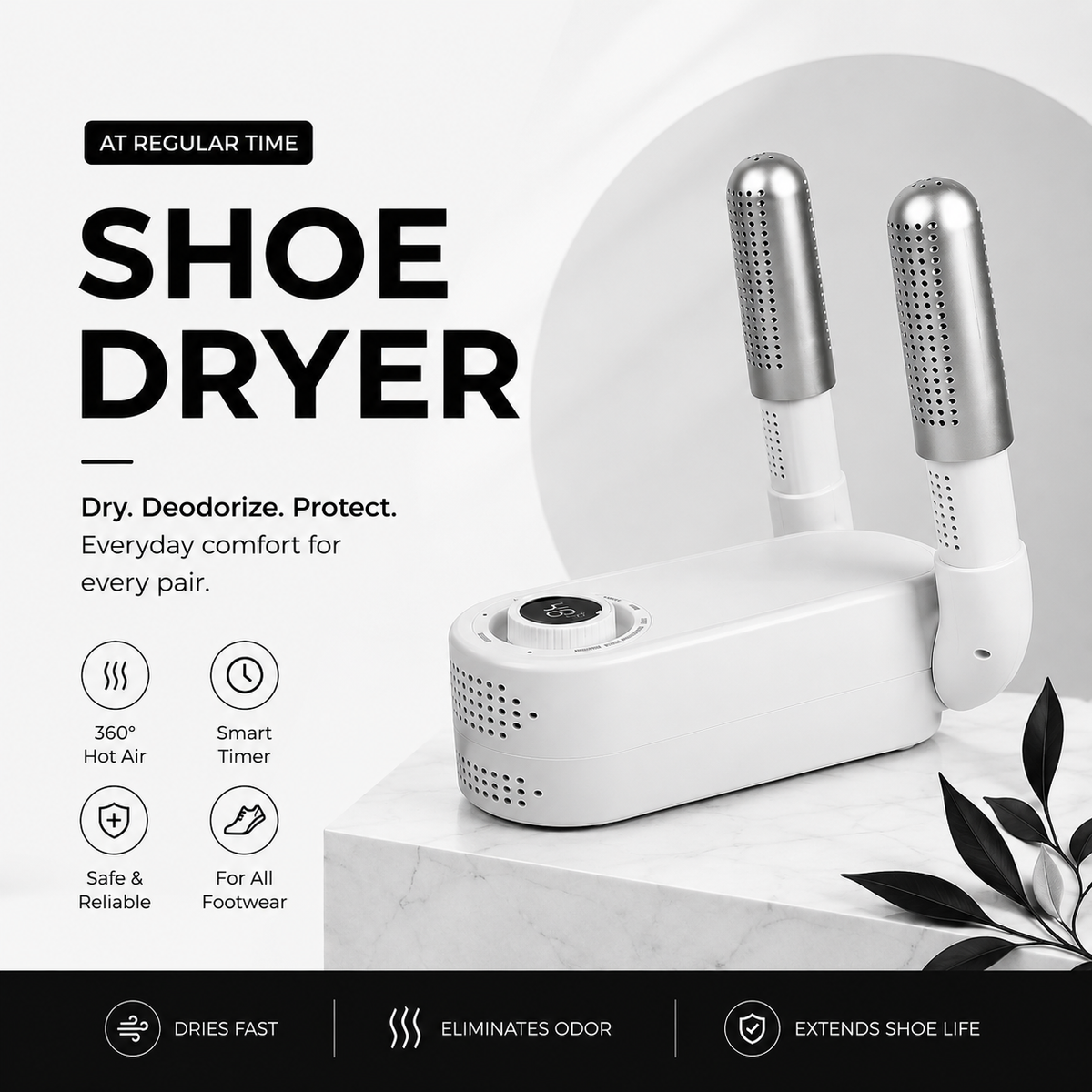 Portable Electric Shoe Dryer & Deodorizer