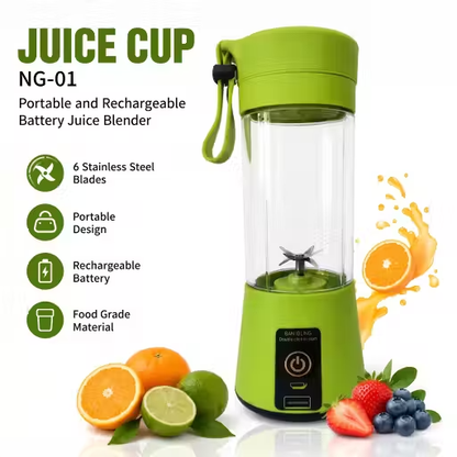 Portable Blender Electric Juicer USB Rechargeable Fruit Mixers Mini Personal Smoothie