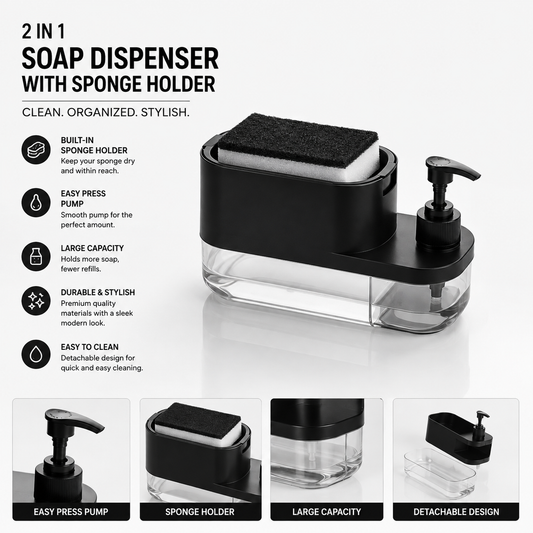 2 in 1 Soap Pump Dispenser